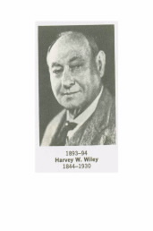 Former ACS President Harvey W. Wiley