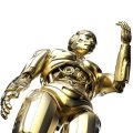 Gold metallic robot