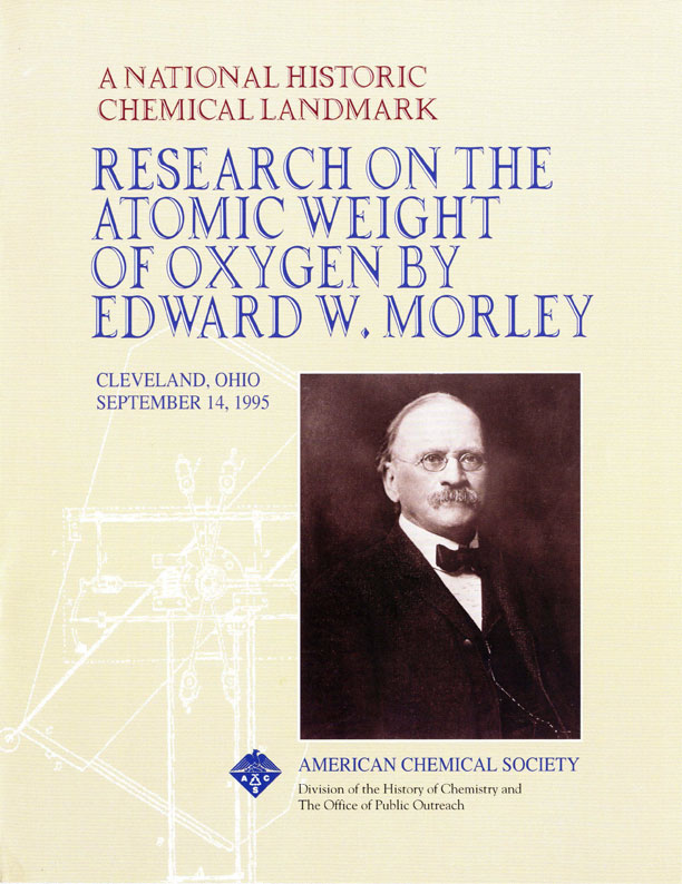 “Research on the Atomic Weight of Oxygen by Edward W. Morley” commemorative booklet 