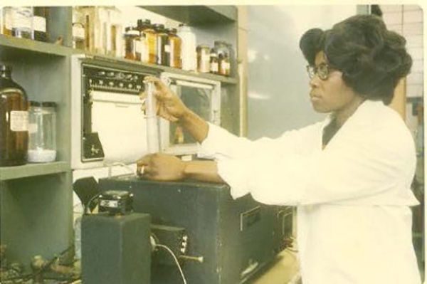 Greene works in a lab