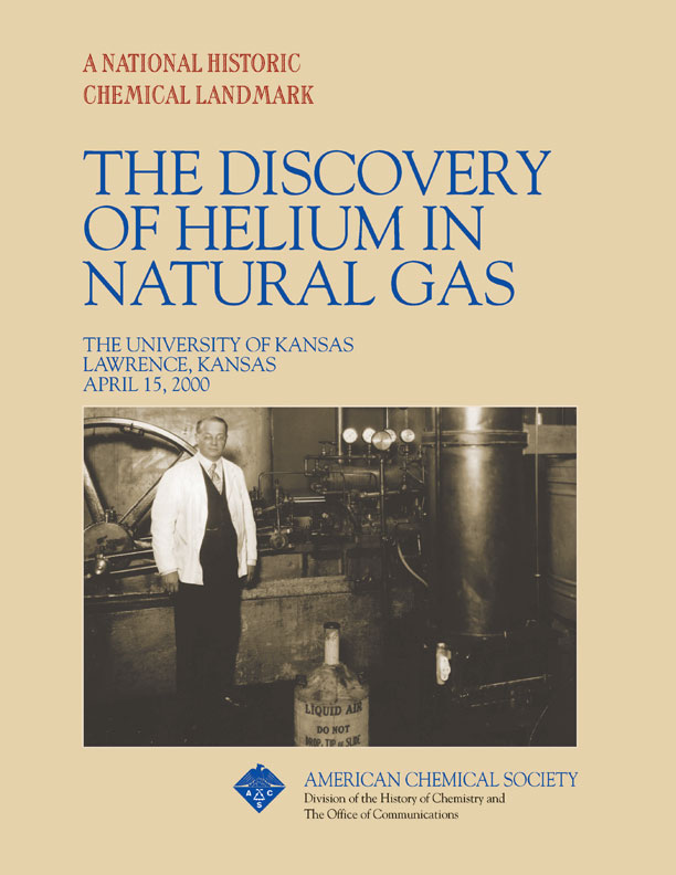 "The Discovery of Helium in Natural Gas” commemorative booklet
