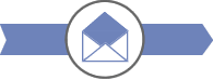 Icon showing an open envelope in a circle