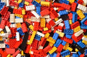 A pile of Lego bricks