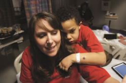 Melissa Hogan and her son, Case, who has Hunter syndrome