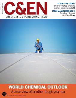 Cover of C&EN magazine January 14, 2013 issue