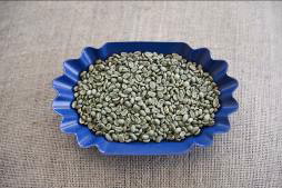 bowl of green coffee beans
