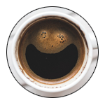 a beaker of coffee