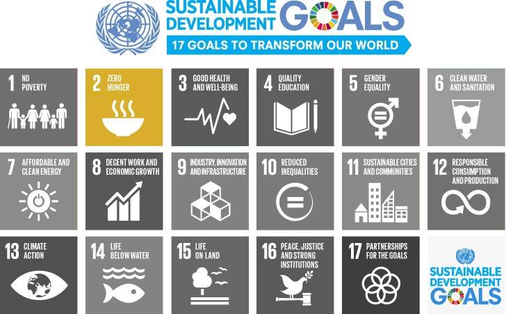 U.N. sustainability goals - 17 goals to Transform our World