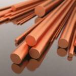 Metallic copper rods