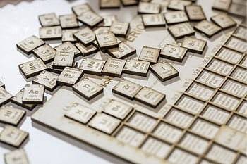 Image of a periodic table styled as a keyboard