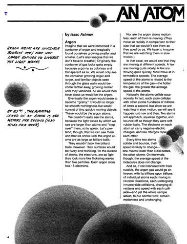 Image of 'An Atom' by Isaac Asimov