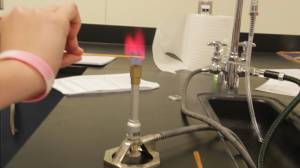 Methanol flame test