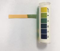 ph test strip and container