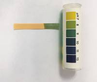 ph test strip and container