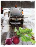 ice road and beet plants