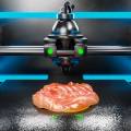 3D Rendering illustration of a cutting-edge food production method: 3D-printed fish flesh that's all set to be cooked.
