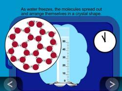 water freezes ice