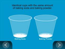 vinegar test: baking soda vs baking powder
