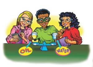 students - water and oil 