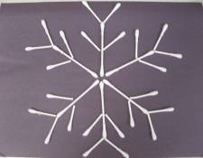 Q-tip snowflake