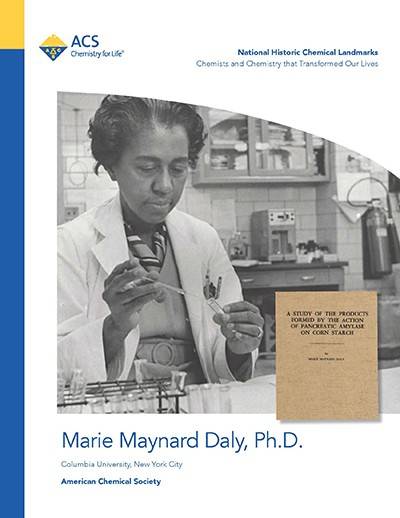 Marie Maynard Daly booklet cover with link to pdf of booklet