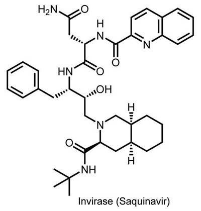 Saquinavir bond-line structure
