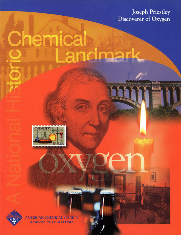 "Joseph Priestley, descubridor del oxígeno" folleto conmemorativo