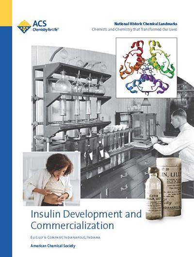 Insulin Development and Commercialization booklet cover with link to pdf of booklet