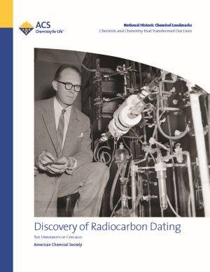 cover of Landmark brochure about radiocarbon dating