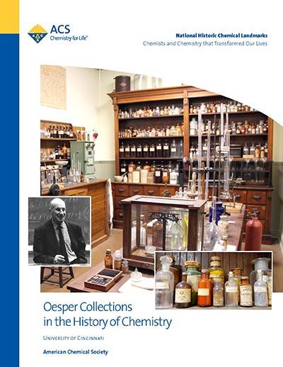 Oesper Collections in the History of Chemistry Landmark booklet cover with link to pdf of booklet