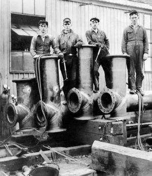 photo of men at the Clendenin plant