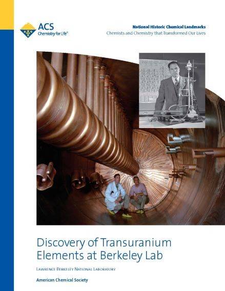 cover of booklet about the discovery of transuranium elements