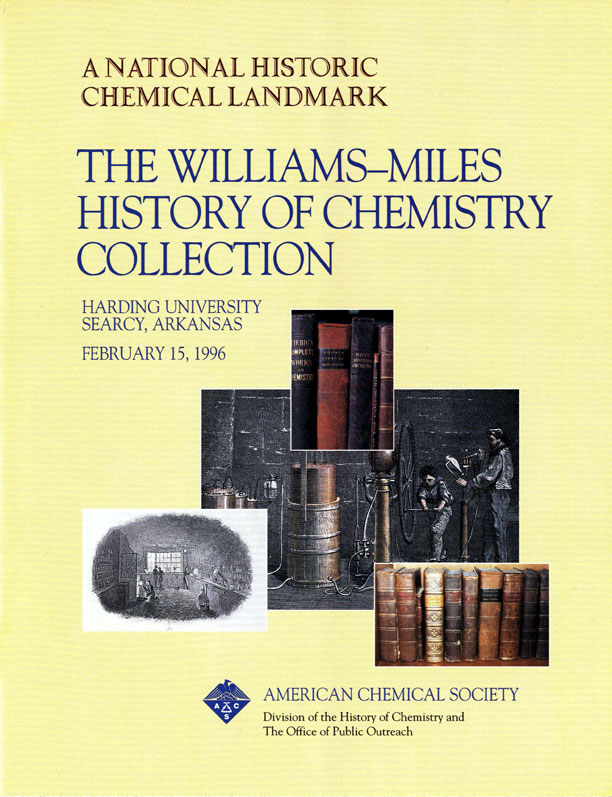 “The Williams-Miles History of Chemistry Collection” commemorative booklet
