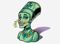Nefertiti wearing braces
