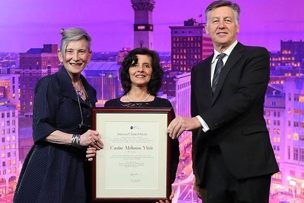 photo of Mindy Levine presented with her award