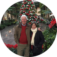 David Eaton and wife Carroll at Longwood Gardens in 2019