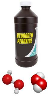 Hydrogen peroxide molecules