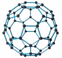 illustration of buckyball molecule