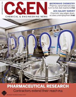 Cover of Chemical & Engineering News (CEN) magazine September 24, 2012 issue