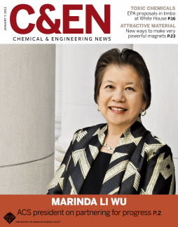 The cover of C&EN magazine January 7, 2013 issue