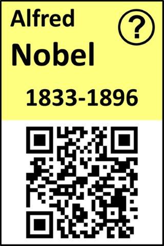 A QR code for Alfred Nobel, 1833-1896