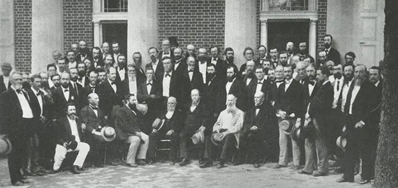 Historical photograph of the first regular meeting of the American Chemical Society