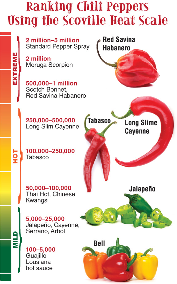 Pepper Scale Chart