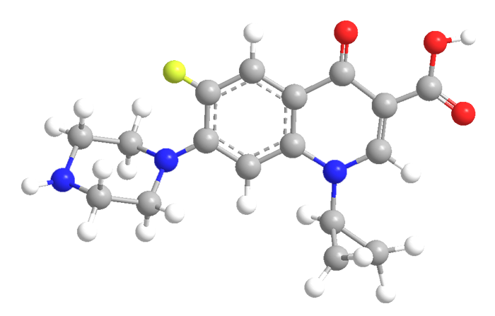 3D Image of Ciprofloxacin  