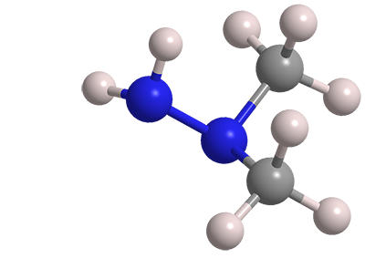 3D Image of 1,1-Dimethylhydrazine