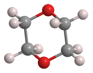 3D Image of 1,4-Dioxane