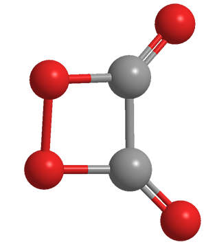 3D Image of 1,2-Dioxetanedione