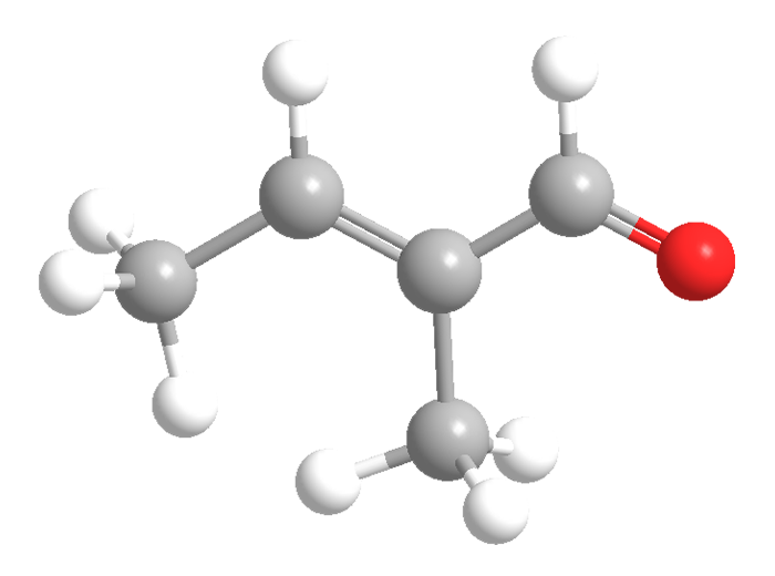 3D Image of (E)-2-Methyl-2-butenal