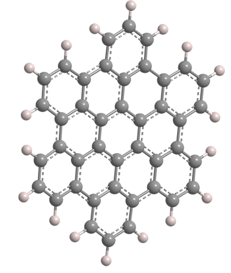 3D Image of Hexa-peri-benzocoronene