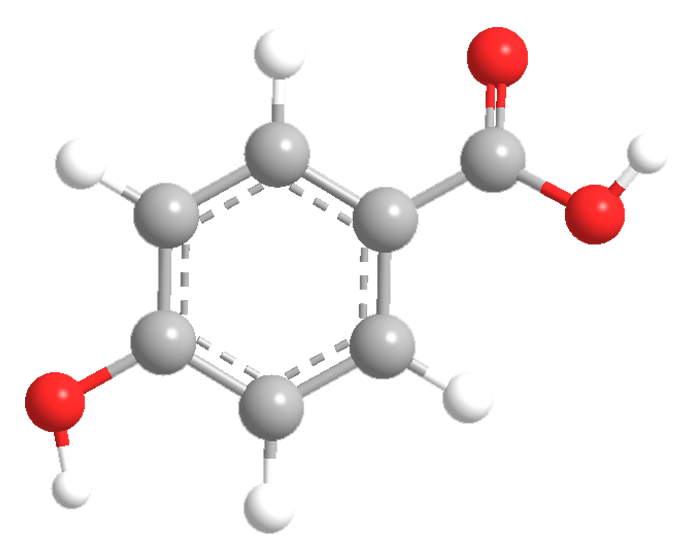 3D Image of 4-Hydroxybenzoic acid